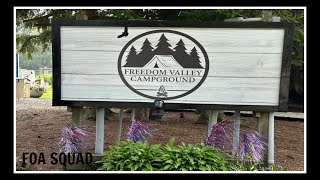 Living In A Minivan  Freedom Valley Campground Site Setup And Tour [upl. by Anilejna]