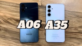 Samsung Galaxy A06 vs Samsung Galaxy A35 [upl. by Madigan]