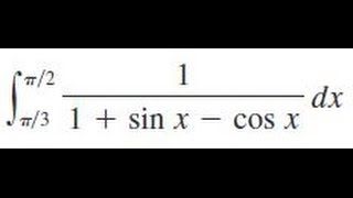 integrate 11sinxcosx dx xpi3 to pi2 [upl. by Ayet]