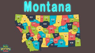 Montana  Geography and Counties  50 States of America [upl. by Elehcor]