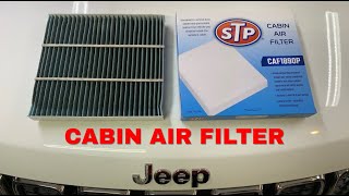 20112022 Jeep Grand Cherokee Cabin Air Filter Replacement [upl. by Ittak]