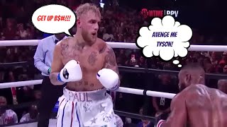 Jake Paul Monster Right Hook Vs Tyron Woodley [upl. by Apps]