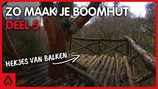 BOOMHUT MAKEN Deel 5 Hekjes maken  Dutch Outdoor Group [upl. by Estis190]