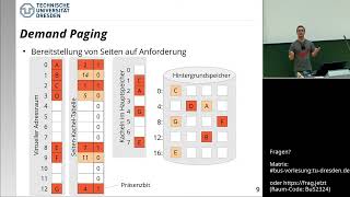 Vorlesung Betriebssysteme und Sicherheit – 191 Virtueller Speicher [upl. by Eleen]