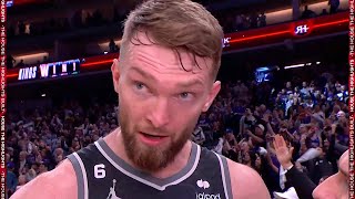 Domantas Sabonis Talks Draymond Incident Game 2 Win Postgame Interview [upl. by Xila]