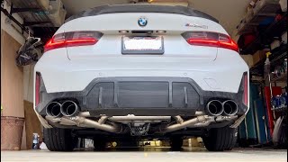 2023 BMW M340i  Dinan Exhaust Startup amp Revs [upl. by Rosenkranz]