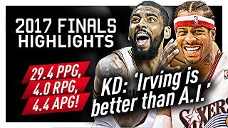 Kyrie Irving Offense Highlights VS Warriors 2017 Finals  SWEET Handles [upl. by Atoel562]