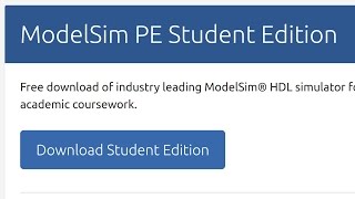 How to install ModelSim Student Edition [upl. by Fawna354]