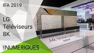 IFA 2019 Le téléviseur Oled enroulable LG et le modèle 8K Oled [upl. by Orr529]