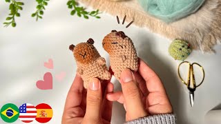 Capibara en Crochet Tutorial  Cuerpo  Llaveros para San Valentín y Regalos❤️ [upl. by Llorrad438]