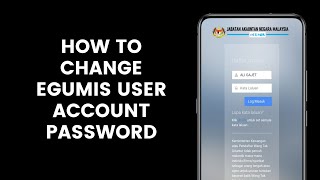 How to Change eGUMIS User Account Password [upl. by Drescher976]