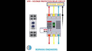 VPR VOLTAGE PROTECTION RELAY CIRCUIT Voltage MCB relay circuits VPR automation engineers [upl. by Anuahsat]