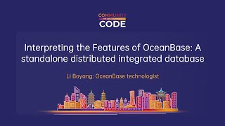 Interpreting the Features of OceanBase A standalone distributed integrated database [upl. by Allerym183]