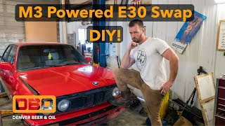 E30 24v Engine Swap Chassis Prep amp Wiring [upl. by Eedoj833]