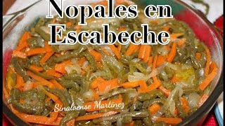 Receta Nopales en escabeche estilo sinaloa [upl. by Setarcos]