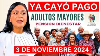 💥SE ADELANTA ADULTOS MAYORES HOY DOMINGAZO 3 DE NOVIEMBRE LETRA Y FECHA DEL DEPOSITO💥 [upl. by Nwahsaj]