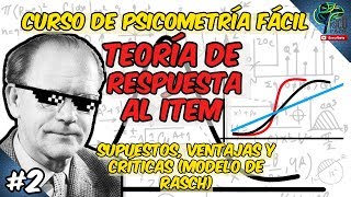 PSICOMETRÍA FÁCIL 🤩  2 TEORÍA DE RESPUESTA AL ÍTEM TRI ✍ DISCRIMINACION DIFICULTAD Y AZAR [upl. by Erdne]