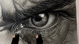 Perfect Eye 👁️ Contact How To Draw Hyper Realistic Eye With Staedtler pencils Step By Step viral [upl. by Sonni535]