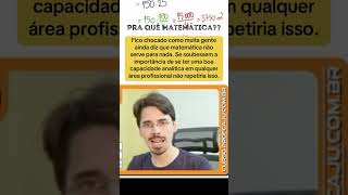 A matemática é importante sim 😎matematica enem professor matematicaenem [upl. by Bartholomew]