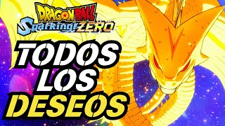 🔴PEDIMOS TODOS LOS DESEOS A SHENLONG Y SUPER SHENLONG  DRAGON BALL SPARKING ZERO [upl. by Ainivad]