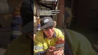 What tradies are really doing on their phones at work [upl. by Callida317]