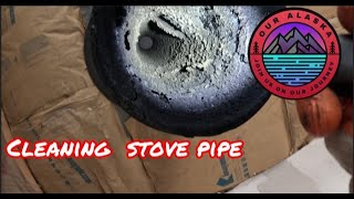 Cleaning the Stove Pipe  Wood Burning Stove Safety [upl. by Larentia]