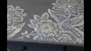 Stenciling Furniture DIY with Helen Morris [upl. by Drawyeh]