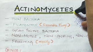 Actinomycetes  Micribiology  Handwritten notes [upl. by Efrem490]