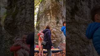 Frankenjura  Mezzanine 7A 2nd go climbing bouldering rockclimbing [upl. by Marcy505]