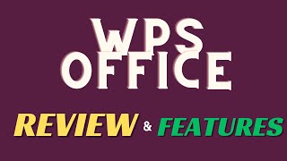 Wps office Review and features 2024  complete guide [upl. by Jansen]