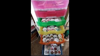 DIY The PERFECT Embellishment Storage Solution using Dollar Tree Wedding Pail Favors [upl. by Aicsila563]