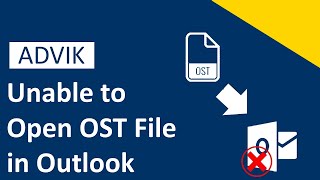 Unable to Open OST File in Outlook  Fixed [upl. by Colton394]