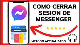 😱COMO CERRAR SESION DE MESSENGER😉😊 [upl. by Nahallac]