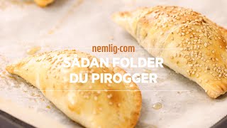 Sådan folder du nemt pirogger  nemligcom [upl. by Millda]