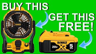 DeWALT CordlessCorded Fan With FREE 5ah Battery [upl. by Zohar]