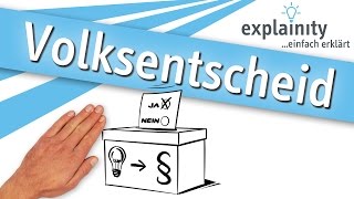 Volksentscheid einfach erklärt explainity® Erklärvideo [upl. by Sella]