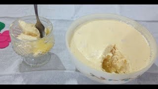 Mousse com pedaços de abacaxi [upl. by Nadnerb]