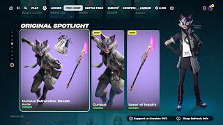 NEW CURIOUS BUNDLE IS OUT NOW Fortnite Item Shop Right Now April 20th 2024 [upl. by Debbee]