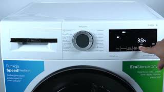 Bosch Washing Machine Serie 4  How to Set Delay  Schedule Washing Machine Operations [upl. by Vivle]