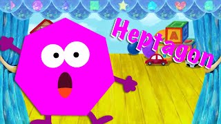 Heptagon  Shape Song for Kids  Learn Shapes [upl. by Intyrb655]