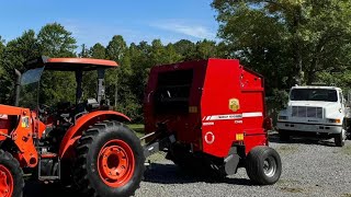 Review on The Massey Ferguson 1745 Baler [upl. by Ettenal570]