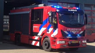 PRIMEUR TS 053131 brandweer Almelo rukt met spoed uit voor OMS melding bij Karelskamp in Almelo [upl. by Aisined]