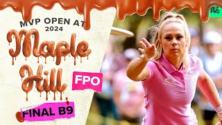 2024 MVP Open  FPO FINALB9  Tattar Gannon Scoggins Hansen  Jomez Disc Golf [upl. by Asilet]