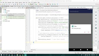 Alert Dialog Kotlin  Android Studio Tutorial [upl. by Eerahs]