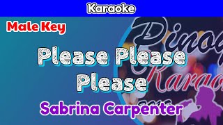 Please Please Please by Sabrina Carpenter Karaoke  Male Key [upl. by Corine]