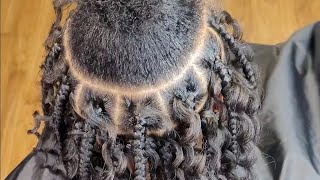 Boho Knotless Box Braids Bob Tips [upl. by Drud]