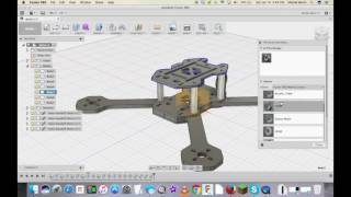 Fusion 360 Quadcopter Estimate Carbon Fiber weight [upl. by Inail]