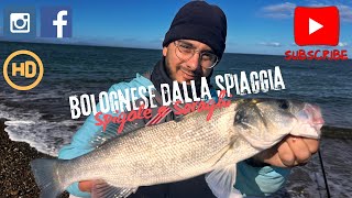 PESCA A BOLOGNESE DALLA SPIAGGIA [upl. by Sirraj]