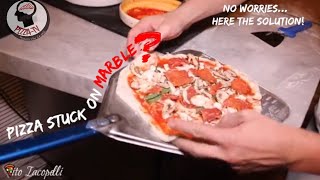 HOW TO DETACH PIZZA NAPOLETANA FROM THE MARBLE [upl. by Sasnak]