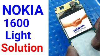 NOKIA mobile 1600 1110 111226262310 display LCD light problem solution [upl. by Homans]